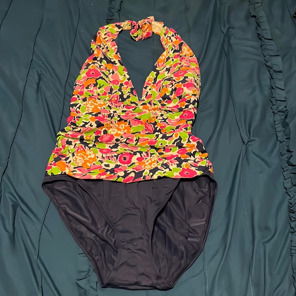 Ralph Lauren Halter One Piece Swimsuit, Size 10